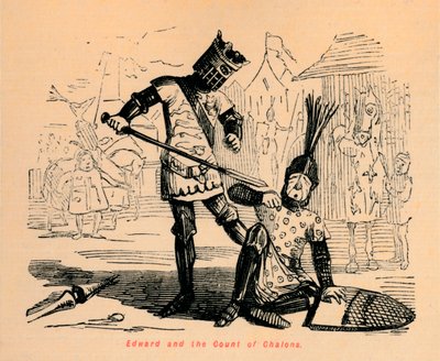 Édouard et le comte de Châlons, vers 1860 - John Leech
