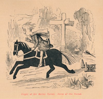 Fuite de Sir Walter Tyrrel. Cheval de l