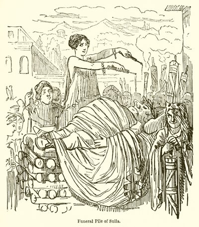 Bûcher funéraire de Sylla - John Leech