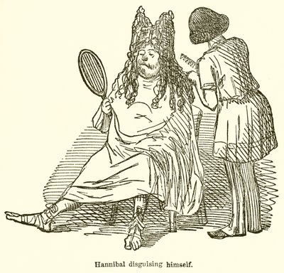 Hannibal se déguisant - John Leech