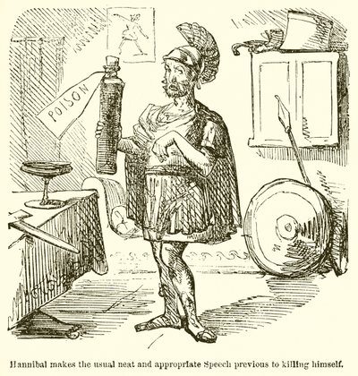 Hannibal fait le discours habituel et approprié avant de se tuer - John Leech