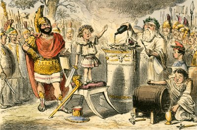 Hannibal, encore enfant, jure une haine éternelle aux Romains - John Leech