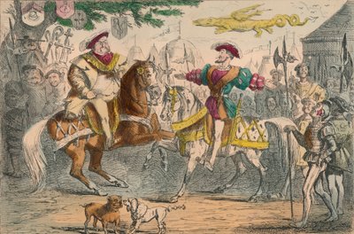 Henri VIII rencontrant François Ier, 1850 - John Leech