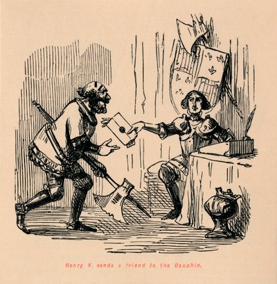 Henri V envoie un ami au Dauphin - John Leech