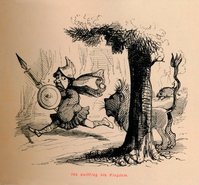 Ida quittant son royaume, vers 1860 - John Leech