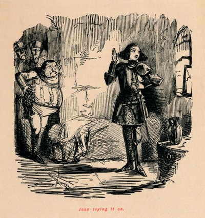 Joan essayant,  - John Leech