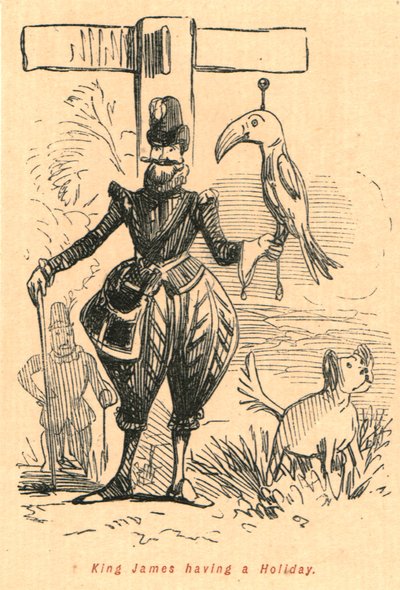 Le roi James en vacances, 1897 - John Leech