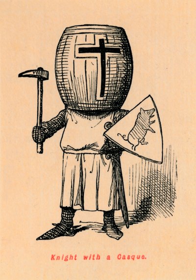 Chevalier avec un casque, vers 1860 - John Leech
