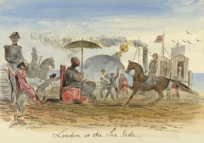 Londres au bord de la mer, pub.1844 - John Leech