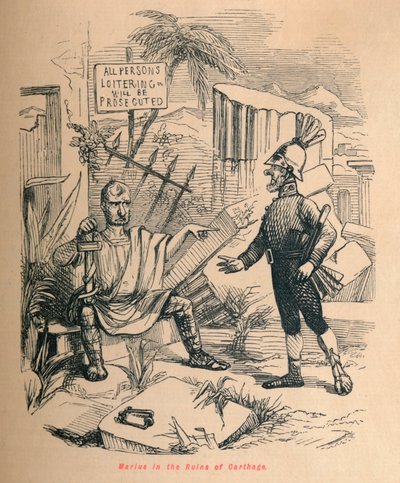 Marius dans les ruines de Carthage, 1852 - John Leech