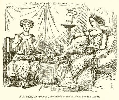 Miss Fabia, la Jeune, Étonnée par le Double Coup du Patricien - John Leech