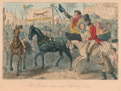 M. Jorrocks entre à Handley Cross, 1854 - John Leech