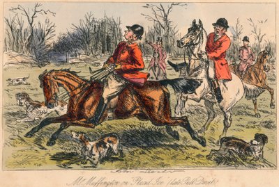 M. Muffington sur Placid Joe tard Pull Devil, 1865 - John Leech