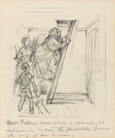 "Mme Pottles ne supporte pas la foule" - John Leech