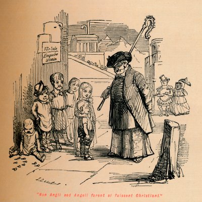 Non Angli sed Angeli forent si fuissent Christiani, c1860 - John Leech