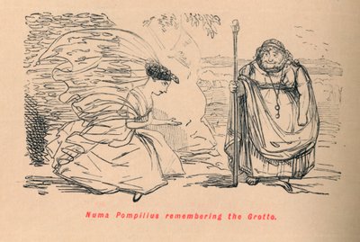 Numa Pompilius se souvenant de la grotte, 1852 - John Leech