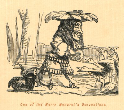 Une des occupations du joyeux monarque - John Leech