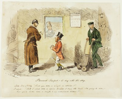 Perspective agréable : Une journée avec le cerf - John Leech
