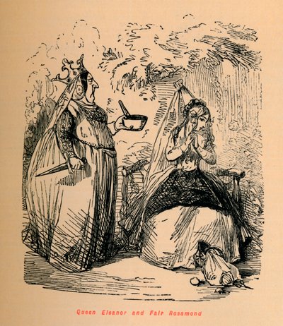 La reine Éléonore et la belle Rosamonde, vers 1860 - John Leech