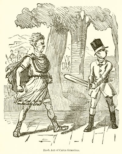 Acte téméraire de Caius Gracchus - John Leech