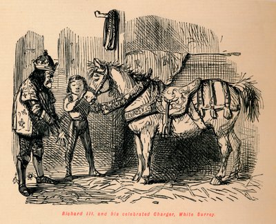 Richard III et son célèbre cheval, White Surrey - John Leech