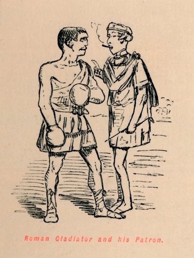 Gladiateur romain et son patron, 1852 - John Leech