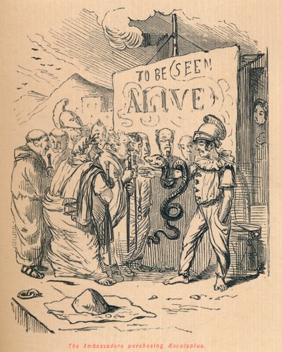 Les ambassadeurs achetant Esculape, 1852 - John Leech