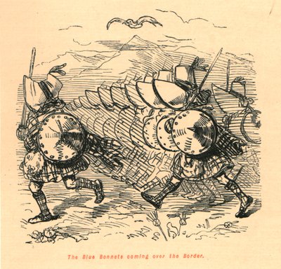 Les Blue Bonnets franchissant la frontière, 1897 - John Leech