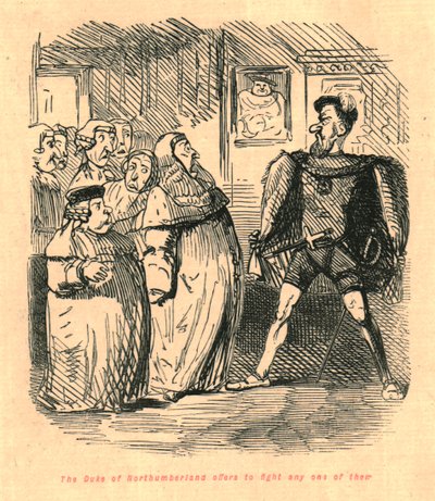 Le duc de Northumberland propose de se battre avec n
