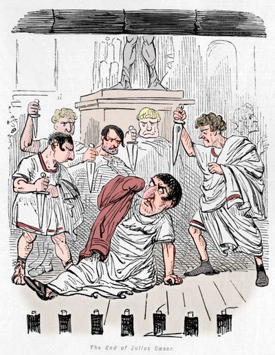 La fin de Jules César, 1852 - John Leech