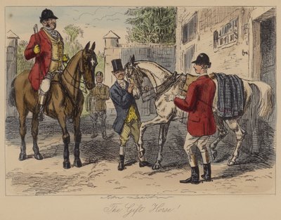 Le cheval cadeau! - John Leech