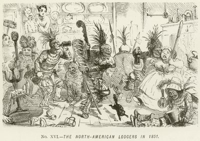 Les locataires nord-américains en 1851 - John Leech
