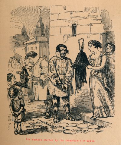 Les Romains vêtus par les habitants de Capoue, 1852 - John Leech