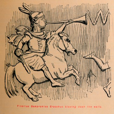 Tiberius Sempronius Gracchus détruisant les murs, 1852 - John Leech