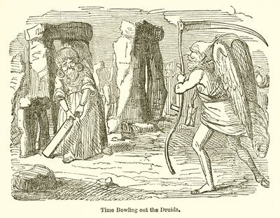 Le Temps chassant les druides - John Leech
