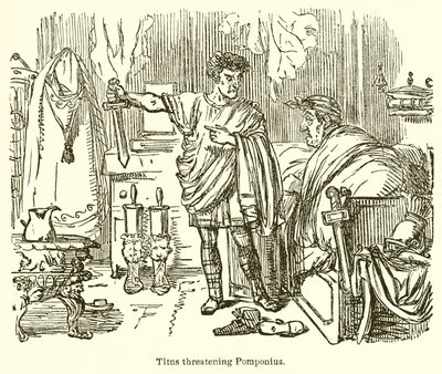 Titus menaçant Pomponius - John Leech
