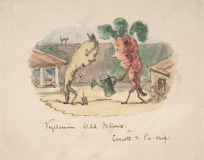 Odd Fellows végétariens : ou, Carotte et Panais - John Leech