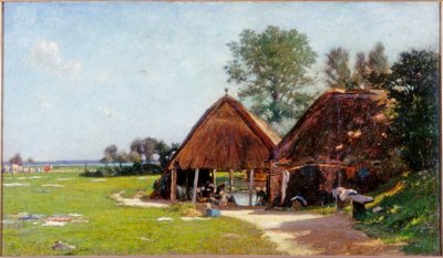 Lavoir, Normandie, c.1918 - John Leslie Thomson