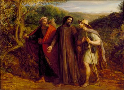 Apparition du Christ aux deux disciples en route pour Emmaüs - John Linnell