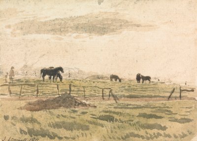 Chevaux dans un paddock - John Linnell