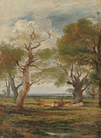Paysage avec figures - John Linnell