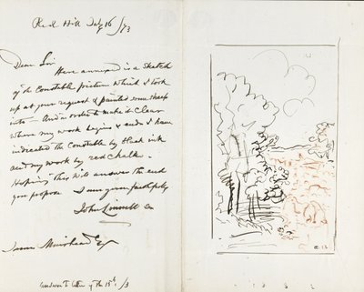 Lettre à James Muirhead - John Linnell