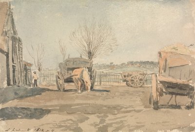 La cour de ferme - John Linnell