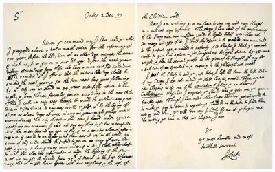 Lettre de John Locke à Hans Sloane, 2 décembre 1699 - John Locke