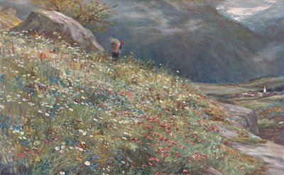 Un pré alpin, fin 19e-début 20e siècle - John MacWhirter