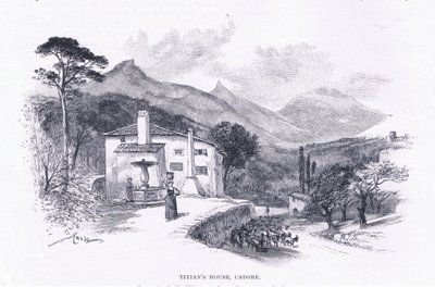Maison de Titien, Cadore, du Magazine of Art 1893, Cassell and Company - John MacWhirter