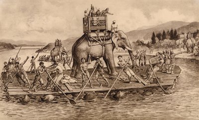 Hannibal traversant le Rhône - John Macfarlane