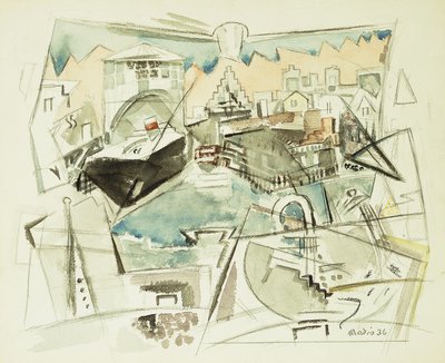 Bord de mer, Manhattan - John Marin