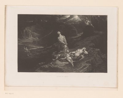 Adam et Ève pleurant Abel et Dieu maudissant Caïn (La Mort d