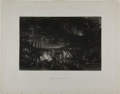 Chute de Ninive, des Illustrations de la Bible - John Martin